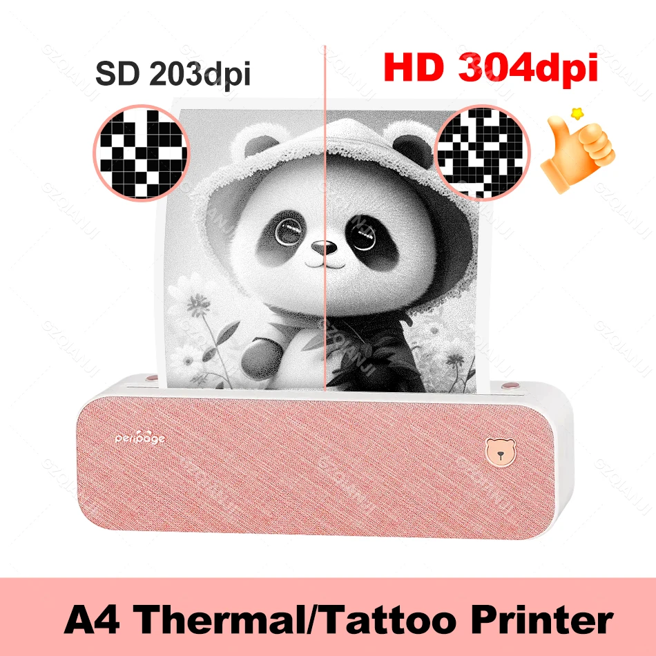 

Peripage A40 Printer 200 300dpi Thermal A4 Wireless Bluetooth Maker PDF Excel Word Document Printing Tattoo Transfer Machine Use