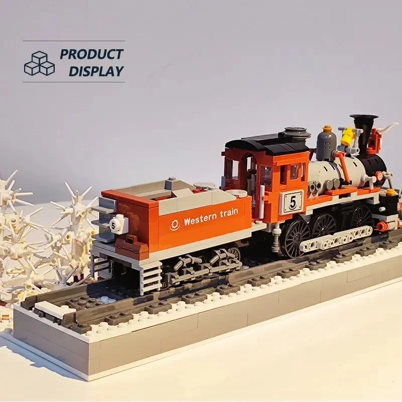 853PCS Steam Train Building Blocks City Vehicle Western Snow Train Track Assemble Model Bricks Toys Christmas Gifts For Children 853PCS Steam Train Building Blocks City Vehicle Western Snow Train Track Assemble Model Bricks Toys Christmas Gifts For Children