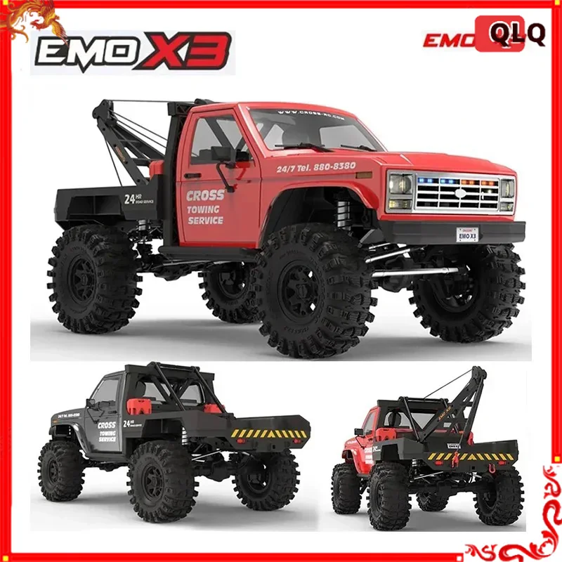 

New Crossrc Emo X3 Northeastern Tigers 1/8 4x4 Rc Electric Remote Control Model Car Crawler Road Rescue Vehicle Rtr gift