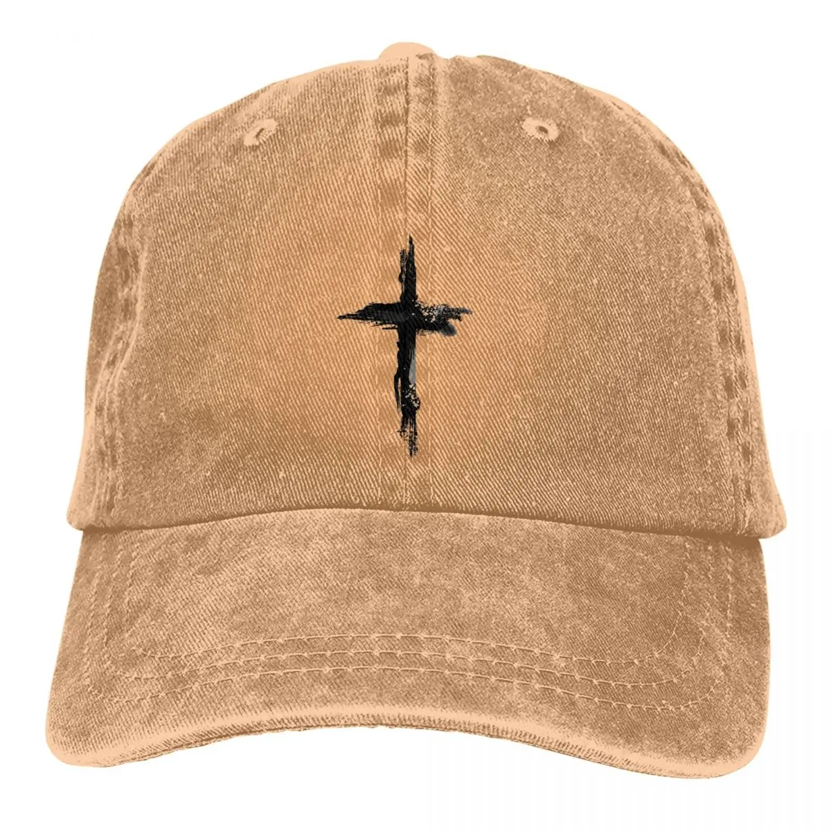 

Jesus God Cross Multicolor Hat Peaked Women's Cap Christ Christian Symbol Artistic Personalized Visor Protection Hats