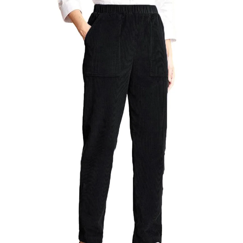 Retro Style Elastic Waist Cargo Jeans Slimming Fit High Waist Capri Casual Pants Women's Black Corduroy Pocket Trousers
Retro Style Elastic Waist Cargo Jeans Slimming Fit High Waist Capri Casual Pants Women's Black Corduroy Pocket Trousers