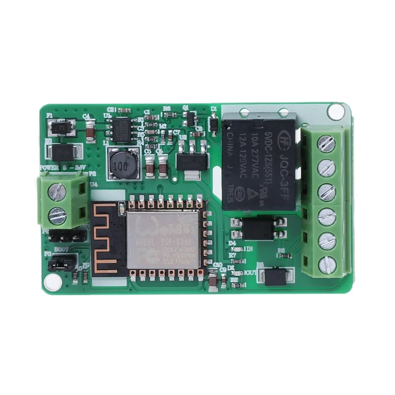 ESP8266 Relay Module 10A 220V Network Relay WIFI Module Input DC 7V~30V 4 Layers Board TVS Input Automatic Protection
ESP8266 Relay Module 10A 220V Network Relay WIFI Module Input DC 7V~30V 4 Layers Board TVS Input Automatic Protection
