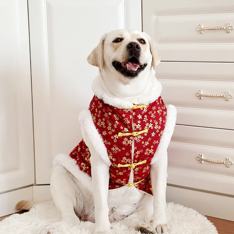

Chinese New Year Dog Clothing Big Large Pet Clothes Tang Suit Corgi Shiba Inu Border Collie Labrador Husky Golden Retriever Coat