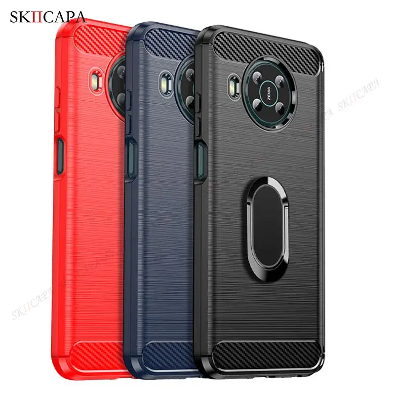 Для Nokia X100 5G матовый Силиконовый ударопрочный чехол из углеродного волокна для XR20