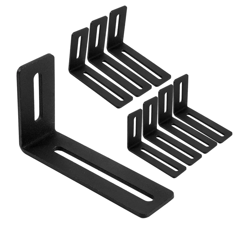 4 Inch 8 PCS Heavy Duty L Brackets Right Angle Brackets For Wood,L-Shape Corner Brace With Slot
4 Inch 8 PCS Heavy Duty L Brackets Right Angle Brackets For Wood,L-Shape Corner Brace With Slot