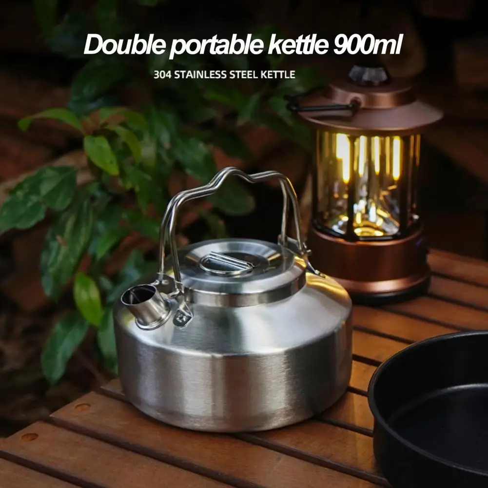 

Портативный походный чайник с ручкой, емкость л, нержавеющая сталь, для приготовления пищи, многофункциональный чайник для кипящей воды, чая, молока