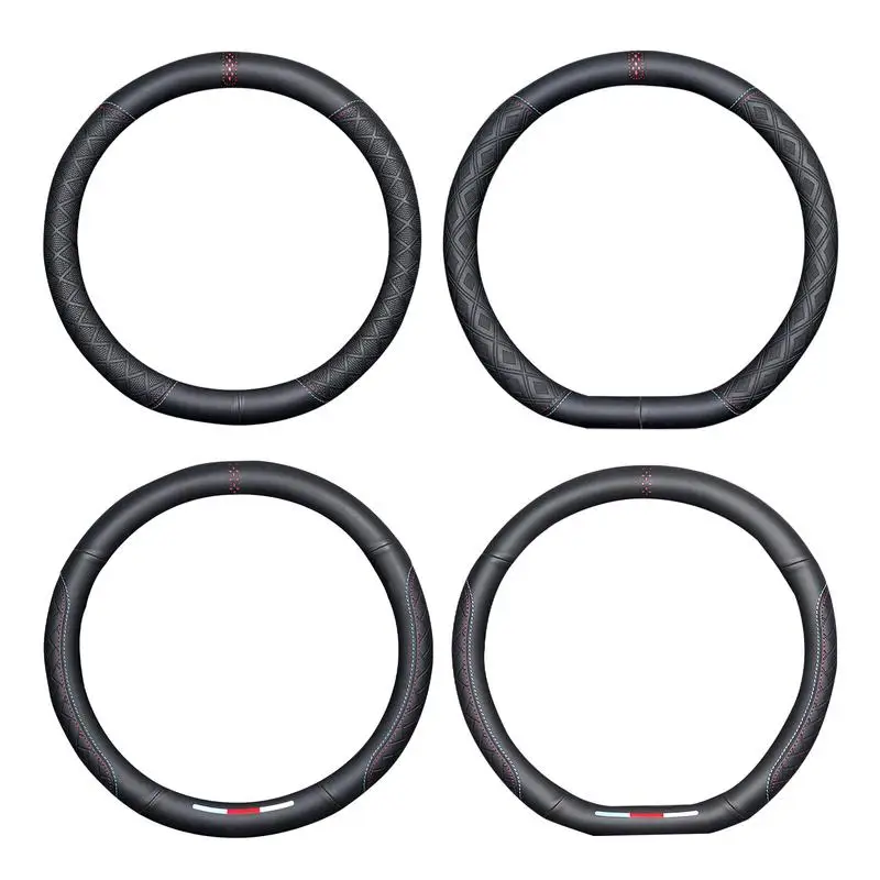 Car Steering Wheel Cover Artificial Leather Auto Anti-Slip Steering Handlebar Cover Reliable Steering Wheel Cover Cars Accessory
Car Steering Wheel Cover Artificial Leather Auto Anti-Slip Steering Handlebar Cover Reliable Steering Wheel Cover Cars Accessory