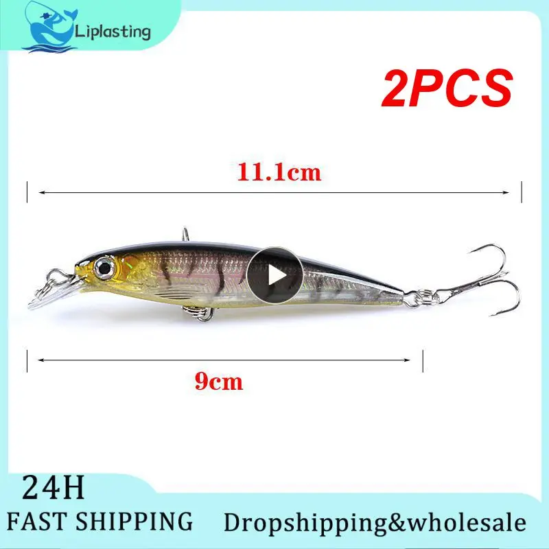 

2PCS 8g 9.5cm Fishing Lures Minnow Wobbler Floating Bass Trolling Artificial Hard Bait Crankbait Carp Pesca Fishing Tackle