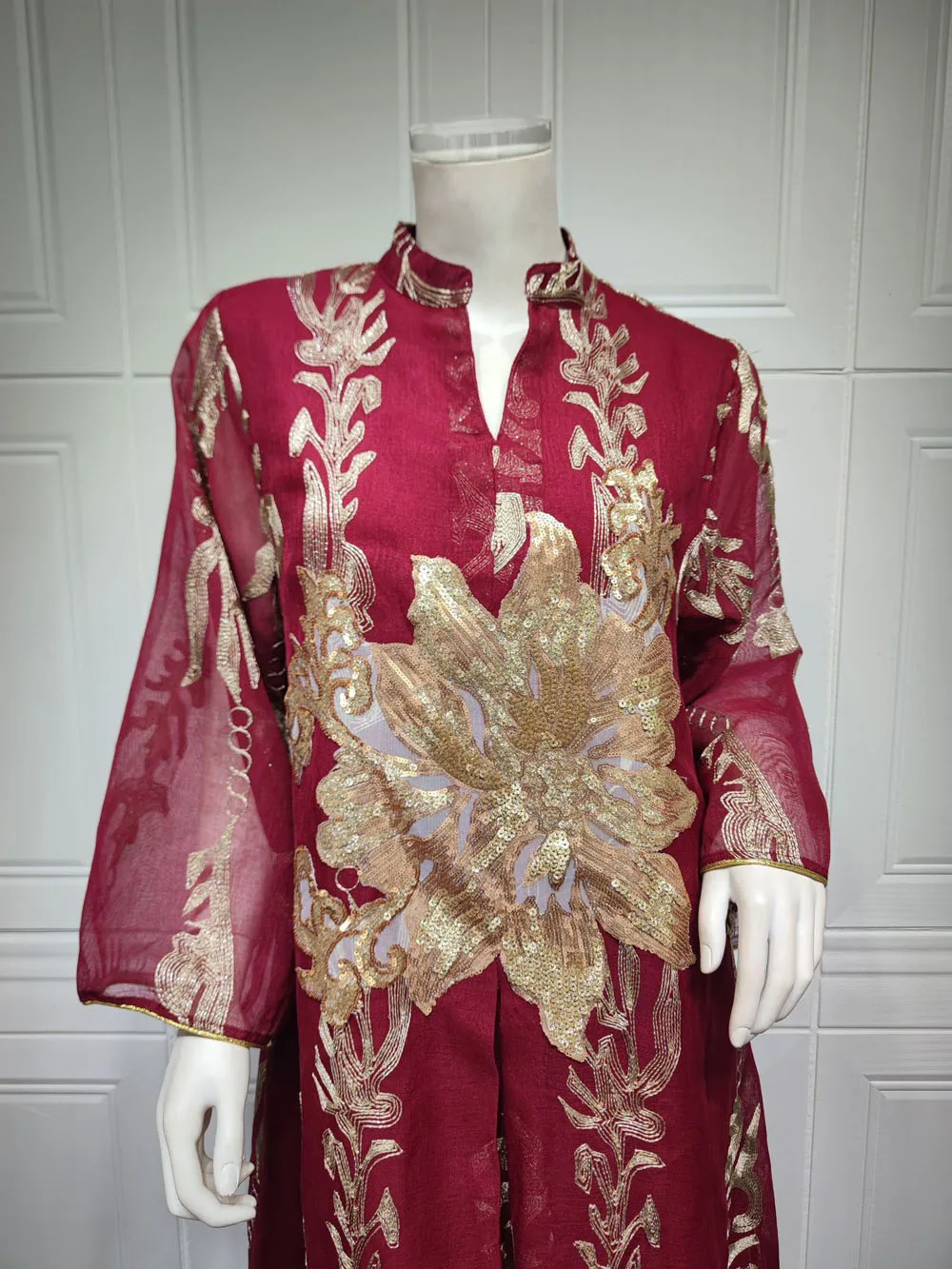 Maxi Dress Golden Sequins Embroidery Green White Abaya Woman Muslim Female Jalabiya Arabic Elegant Clothing Long Sleeves 234 Mallzona Sa63e39a8914346b88f78bf8aa632cc640 Maxi Dress Golden Sequins Embroidery Green White Abaya Woman Muslim Female Jalabiya Arabic Elegant Clothing Long Sleeves Mallzona