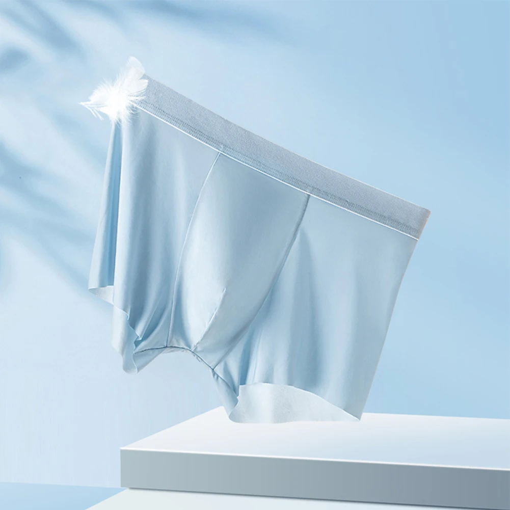 Sexy Men Ice Silk Boxer Seamless Smooth Briefs Loose Pouch Underwear Ultra-thin Shorts Trunks Summer Breath Underpants New
Sexy Men Ice Silk Boxer Seamless Smooth Briefs Loose Pouch Underwear Ultra-thin Shorts Trunks Summer Breath Underpants New