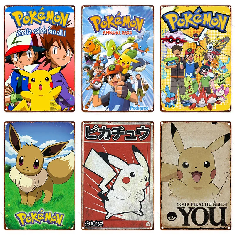 Anime Pokemon Metal Tin Sign Bulbasaur Charmander Squirtle Poster and Print Watercolor Wall Art Picture Home Decor Kids Gifts
Anime Pokemon Metal Tin Sign Bulbasaur Charmander Squirtle Poster and Print Watercolor Wall Art Picture Home Decor Kids Gifts