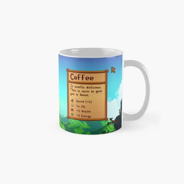 Классическая кружка Stardew Valley Day для кофе, посуда для напитков с фотоизображением, круглая, простые подарки, чашка для кофе, рисунок для чая
Классическая кружка Stardew Valley Day для кофе, посуда для напитков с фотоизображением, круглая, простые подарки, чашка для кофе, рисунок для чая