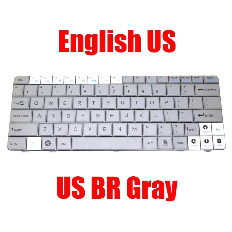 US клавиатура ноутбука BR Для Quanta NL2 V112646AK1 AENL2AN0020 V112646BS1 AENL2U00020 английский бразильский Серый Новый
US клавиатура ноутбука BR Для Quanta NL2 V112646AK1 AENL2AN0020 V112646BS1 AENL2U00020 английский бразильский Серый Новый
