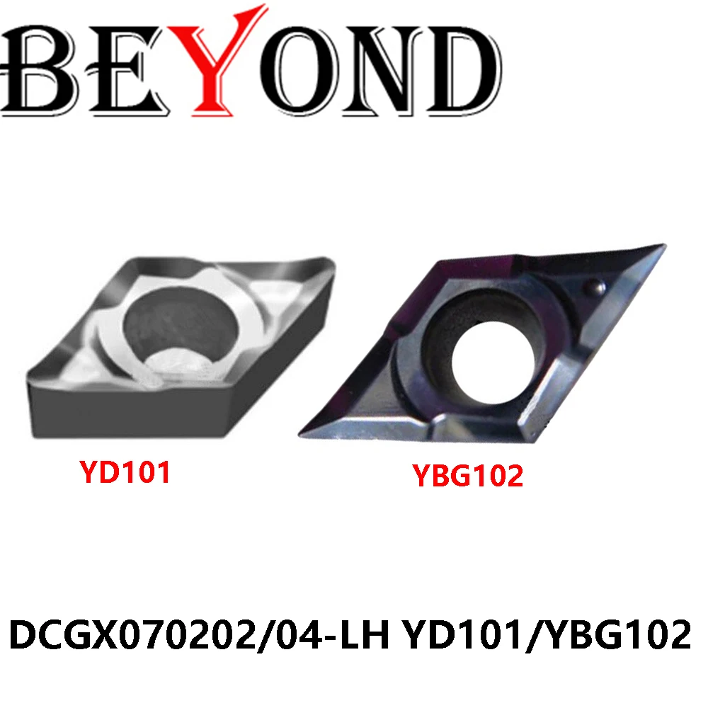 

Original DCGX070202-LH DCGX070204-LH YD101 YBG102 Cutter Carbide Inserts DCGX DCGX070202 DCGX070204 LH Turning Tools Machine CNC