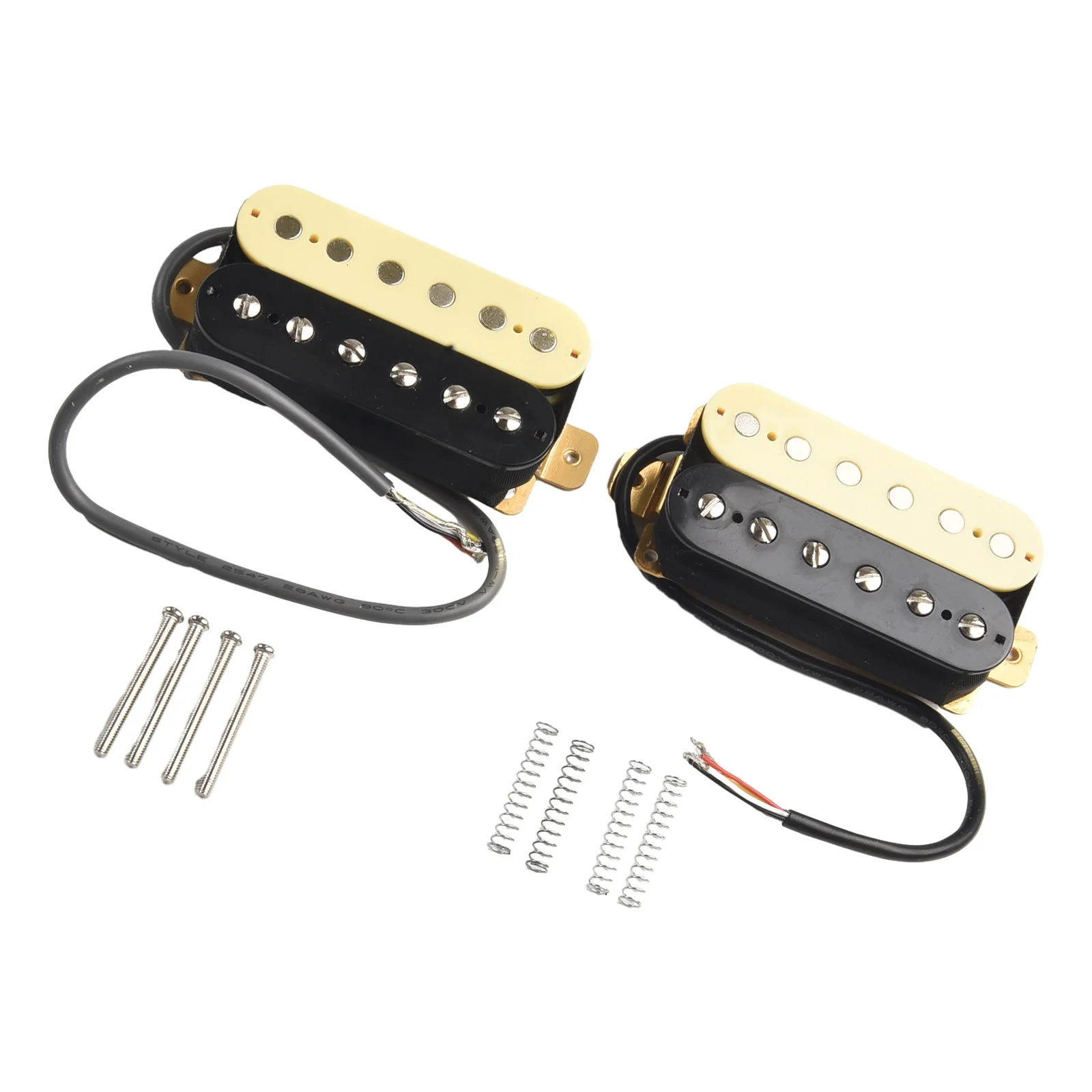 1set Humbucker Pickup Double Coil Electric Guitar Pickups Neck And Bridge Zebra Color Musical Instrument Accessories Alnico 5
1set Humbucker Pickup Double Coil Electric Guitar Pickups Neck And Bridge Zebra Color Musical Instrument Accessories Alnico 5