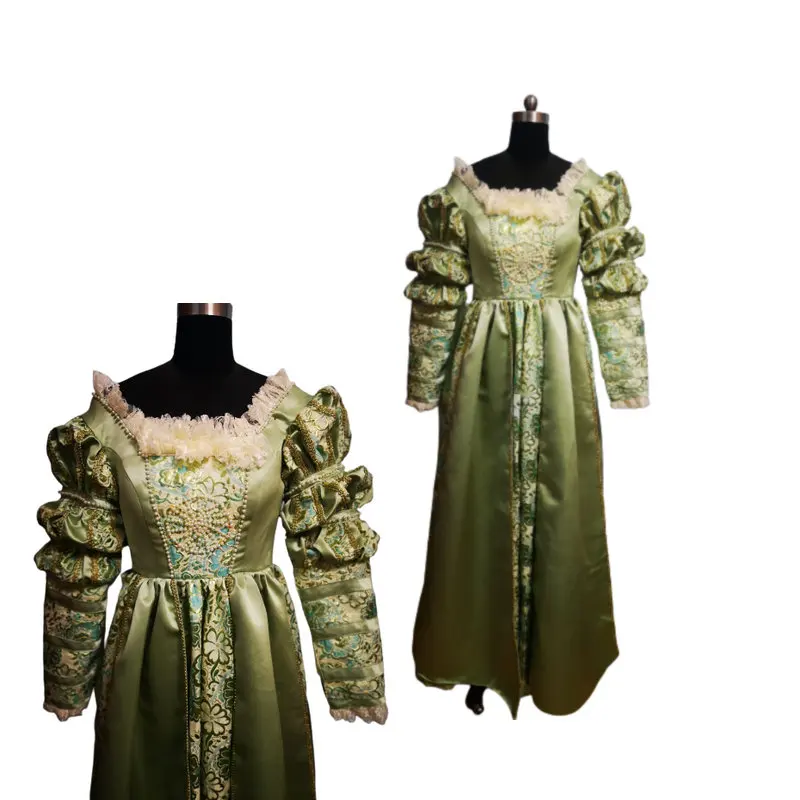 

New Woman Vintage Costumes 18th Duchess Retro medieval Renaissance Reenactment Theatre Civil war Victorian dress D-908