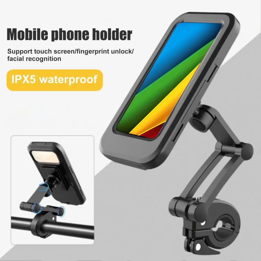 Bike Phone Holder 360 Degree Rotation with Cover Handlebar Rear View Mirror Riding Navigation Mount Mobile Phone Accessories
Bike Phone Holder 360 Degree Rotation with Cover Handlebar Rear View Mirror Riding Navigation Mount Mobile Phone Accessories