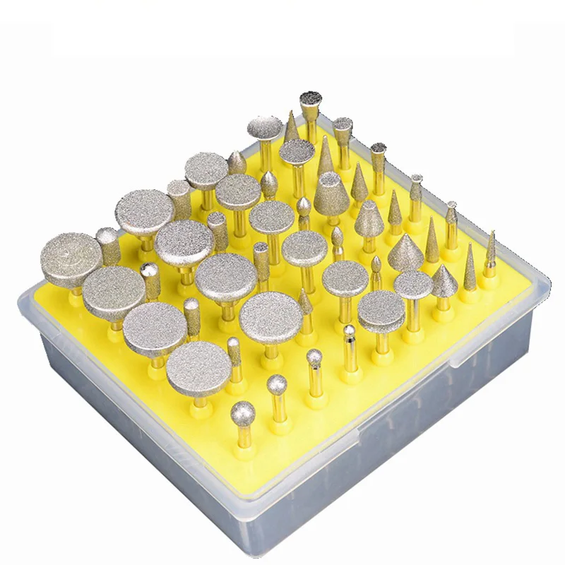 50Pcs Diamond Grinding Needle Point Burr Bits Drill Head Accessories Tip Alloy Cylindrical Ball Tool 
50Pcs Diamond Grinding Needle Point Burr Bits Drill Head Accessories Tip Alloy Cylindrical Ball Tool