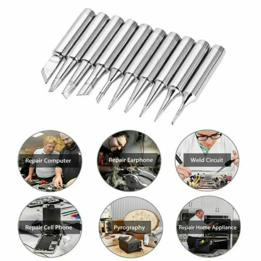 Soldering Iron Tip 10pcs Anti Magnetic And Low Temperature Soldering Iron Tips Suitable For Various Circuit Boards
Soldering Iron Tip 10pcs Anti Magnetic And Low Temperature Soldering Iron Tips Suitable For Various Circuit Boards