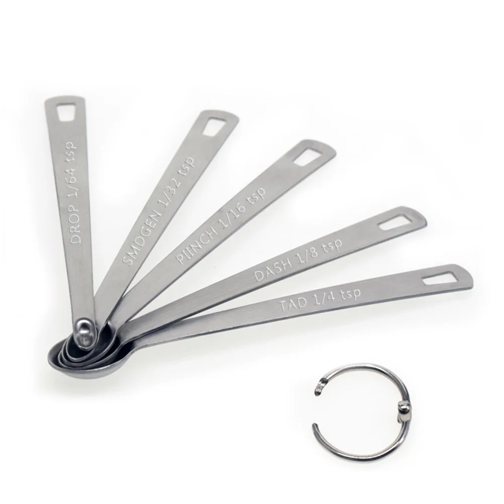 5PCS Set Stainless Steel Mini Measuring Spoons For Baking Seasoning Kitchen Tool Scoop Cake Baking Flour Measuring Cups Kitchen
5PCS Set Stainless Steel Mini Measuring Spoons For Baking Seasoning Kitchen Tool Scoop Cake Baking Flour Measuring Cups Kitchen