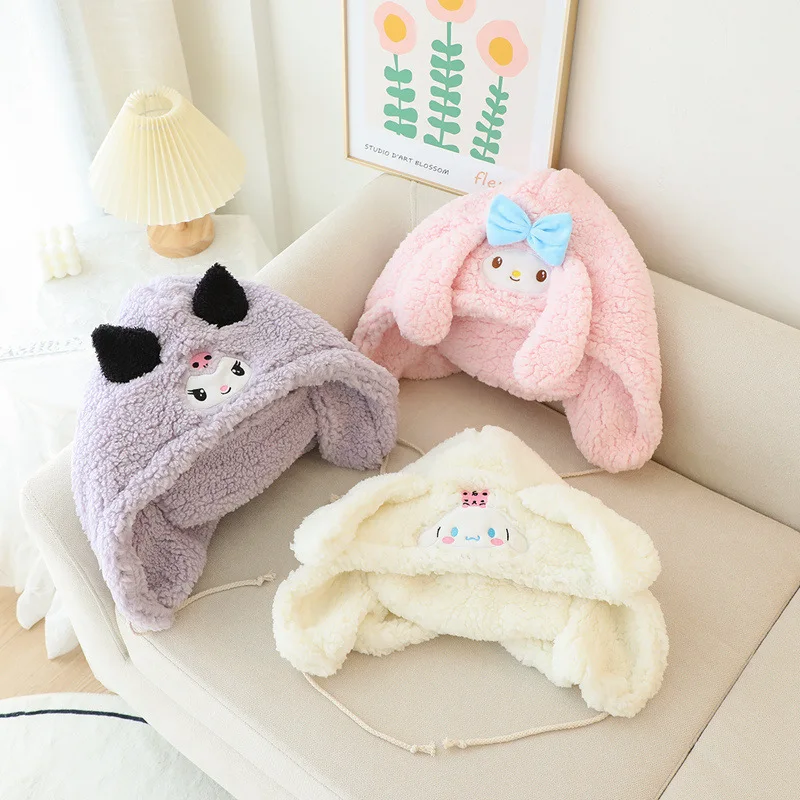 Sanrios Hello Kittys Cap Kuromi Cinnamoroll My Melody Kawaii Anime Figure Student Girl Heart Winter Multifunction Keep Warm Hat
Sanrios Hello Kittys Cap Kuromi Cinnamoroll My Melody Kawaii Anime Figure Student Girl Heart Winter Multifunction Keep Warm Hat