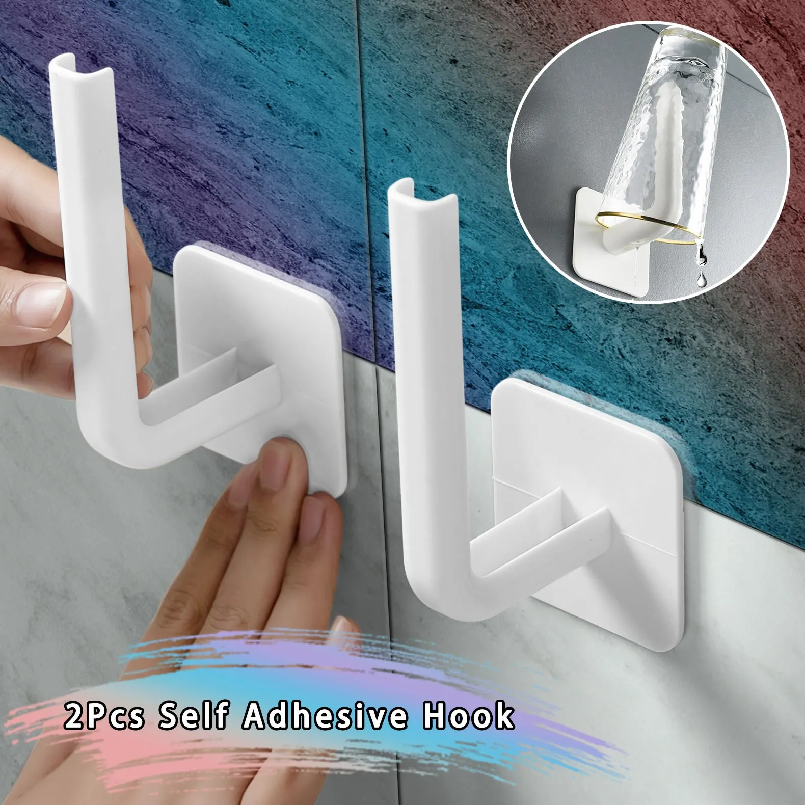 2Pcs Storage Rack Kitchen Window Self Adhesive Hook For Curtain Rods Key Holder Bathroom Door Wall Home Hanger Bracket
2Pcs Storage Rack Kitchen Window Self Adhesive Hook For Curtain Rods Key Holder Bathroom Door Wall Home Hanger Bracket