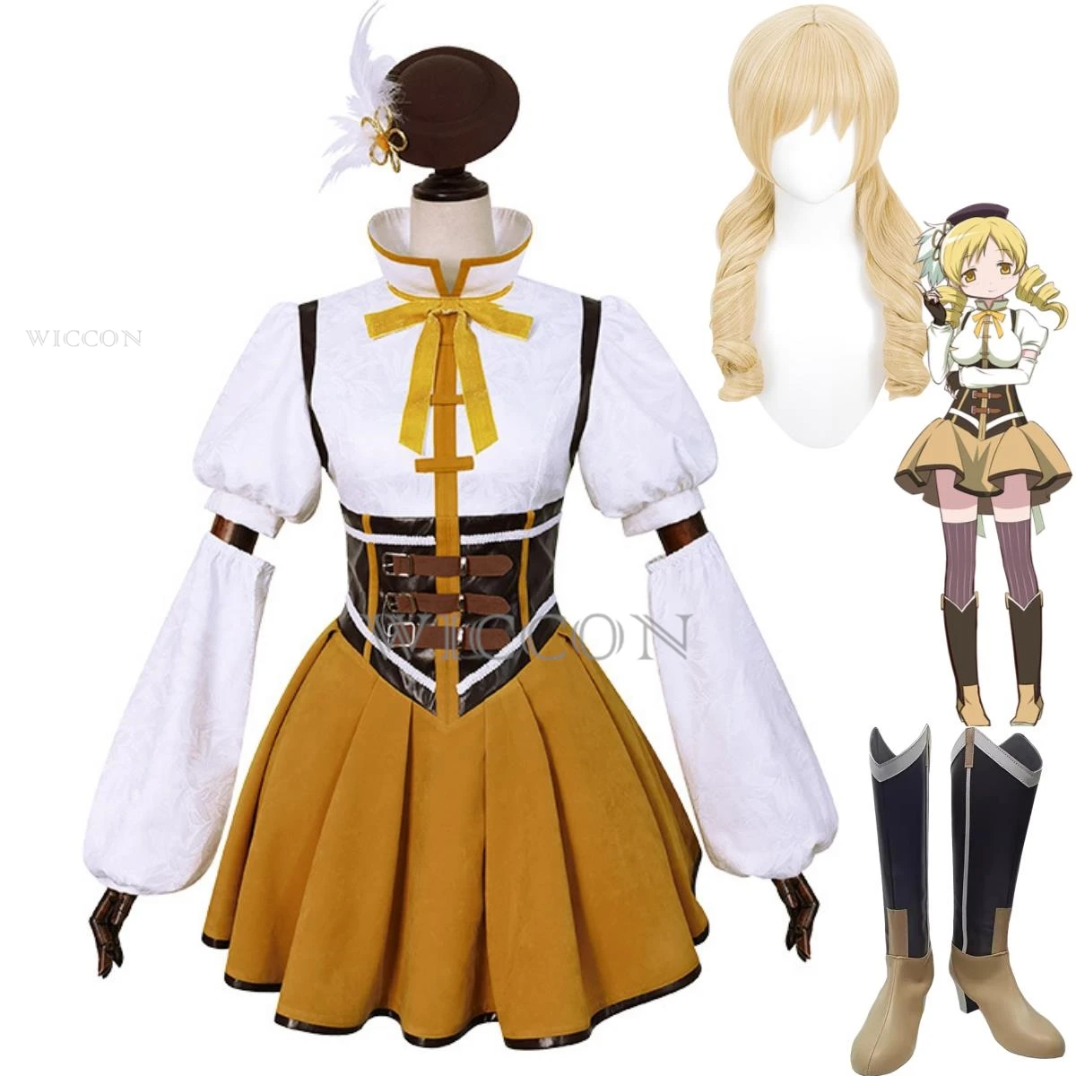 Костюм для косплея из аниме Puella Magi Madoka Magica Tomoe Mami, костюм для борьбы, женская обувь, сексуальный кавайный карнавальный костюм
Костюм для косплея из аниме Puella Magi Madoka Magica Tomoe Mami, костюм для борьбы, женская обувь, сексуальный кавайный карнавальный костюм