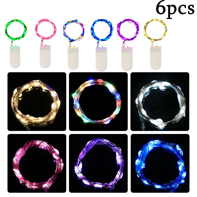 Copper Wire Lamp 6PCS Garden Light LED Fairy Light Button Battery Operated for Wedding Xmas Garland Party Decor Lighting String
Copper Wire Lamp 6PCS Garden Light LED Fairy Light Button Battery Operated for Wedding Xmas Garland Party Decor Lighting String