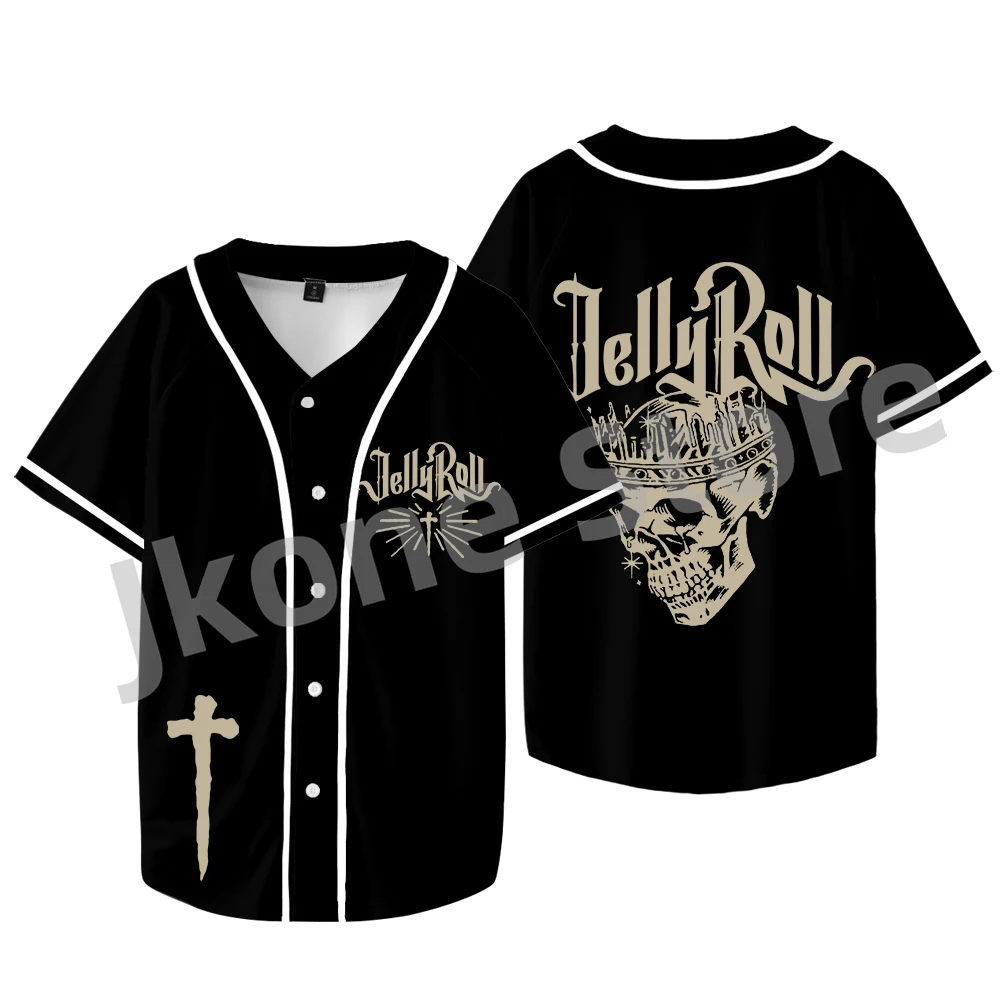 

Jelly Roll Whitsitt Chapel Logo Baseball Jacket Beautifully Broken Tour Merch Tee Women Men Fashion Casual Short Sleeve