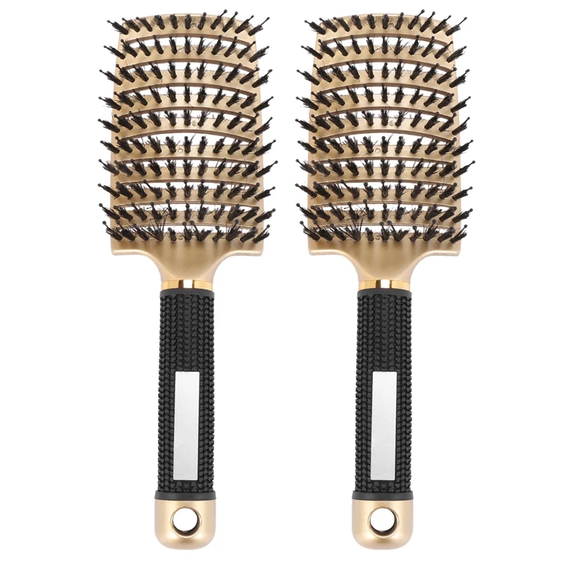 Щетка для волос из шерсти кабана-изогнутая и вентилируемая Женская щетка для волос, подарочный набор, 2 шт.
Щетка для волос из шерсти кабана-изогнутая и вентилируемая Женская щетка для волос, подарочный набор, 2 шт.