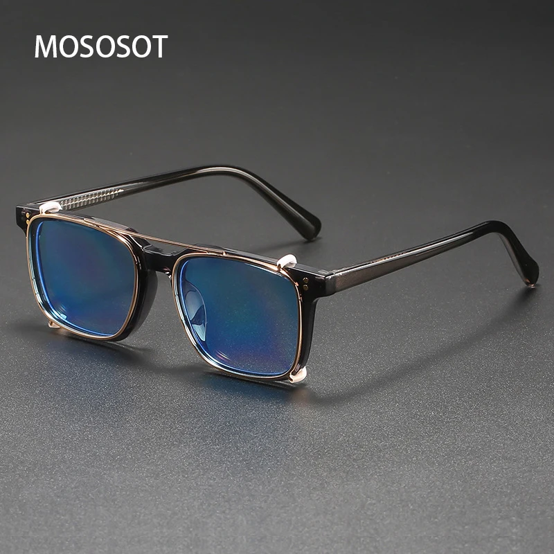 

New Clip On Sunglasses Men TR90 Eyeglasses Frame Women Driver's Goggles Anti Blue Light Glasses Polarizing Clips