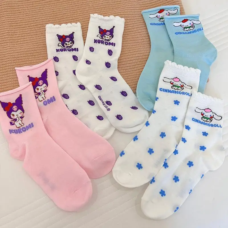 Sanrio Anime Kuromi Kawaii Socks Cinnamoroll Sweet Cute Cartoon My Melody Printed Peplum Mid Calf Socks Birthday Gift
Sanrio Anime Kuromi Kawaii Socks Cinnamoroll Sweet Cute Cartoon My Melody Printed Peplum Mid Calf Socks Birthday Gift