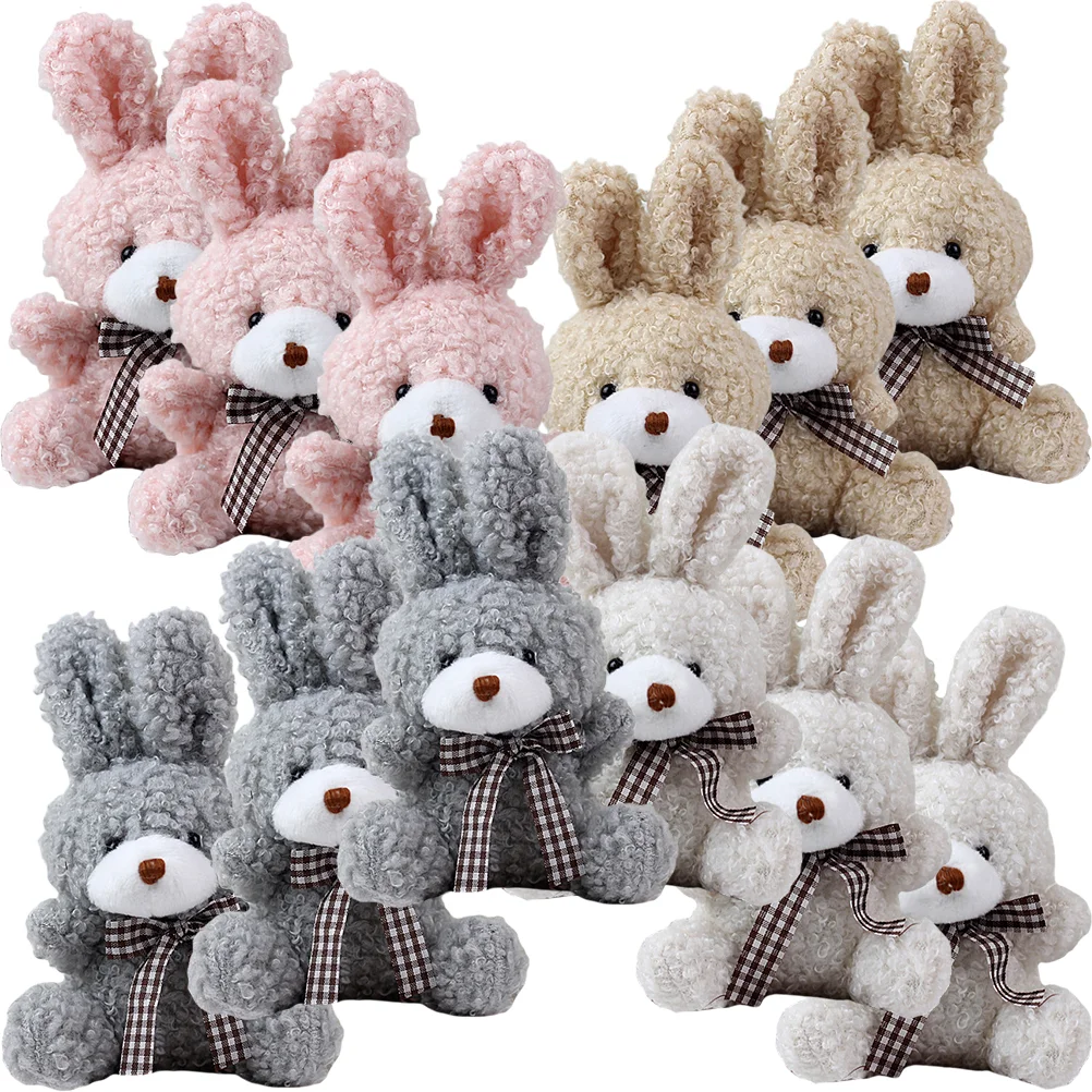 

Plush Toy Bunny Plush Little Bunny Foo Foo Fluffy Bunny Keychain Rabbit Keychain for Decorate Home Friends Gift