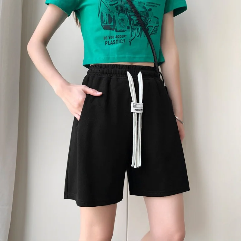 Fashion Women's Shorts Solid Color High Waist Loose Lacing Sport Shorts 2023 Loose Straight Wide Leg Summer Women's Clothing
Fashion Women's Shorts Solid Color High Waist Loose Lacing Sport Shorts 2023 Loose Straight Wide Leg Summer Women's Clothing