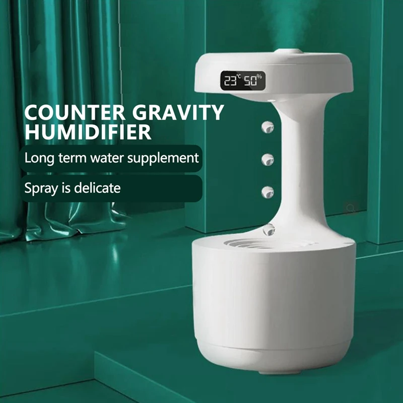 600ML Humidifier Home Anti-Gravity Water Droplets Ultrasonic Cool Mists Maker with LED Display for Bedroom Office
600ML Humidifier Home Anti-Gravity Water Droplets Ultrasonic Cool Mists Maker with LED Display for Bedroom Office