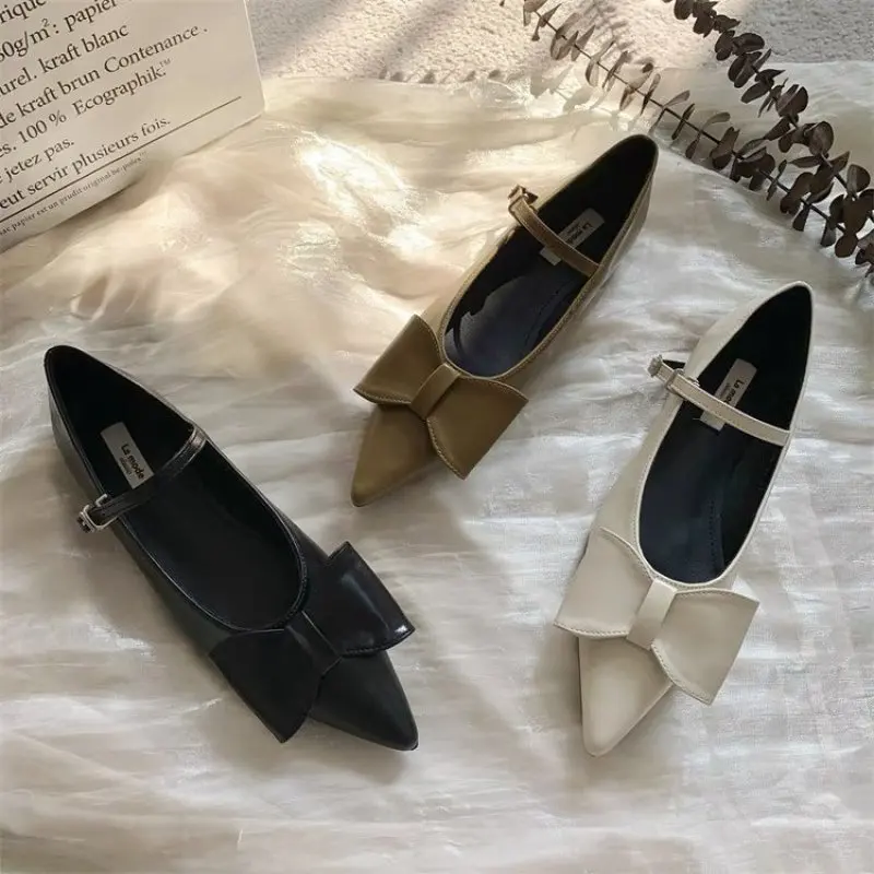 2024 Pumps Spring Autumn New Style Fashion Shallow Mouth Comfortable Butterfly-knot Lovely Pointed Toe Women's Shoes Size 35-40
2024 Pumps Spring Autumn New Style Fashion Shallow Mouth Comfortable Butterfly-knot Lovely Pointed Toe Women's Shoes Size 35-40