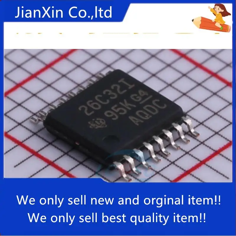 10 шт. 100% оригинальный новый основной AM26C32IPWR приемник Шелковый экран 26C32I TSSOP16
10 шт. 100% оригинальный новый основной AM26C32IPWR приемник Шелковый экран 26C32I TSSOP16