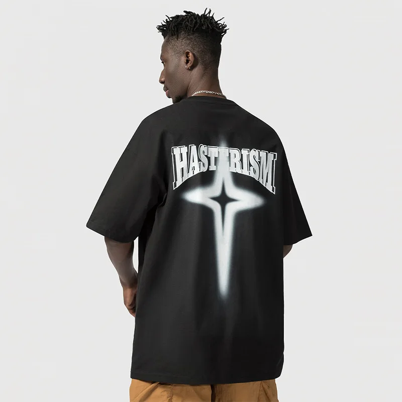 T-shirt - trendy brand, short sleeved, star print, loose oversize, off shoulder, pure cotton, round neck, couple style
T-shirt - trendy brand, short sleeved, star print, loose oversize, off shoulder, pure cotton, round neck, couple style