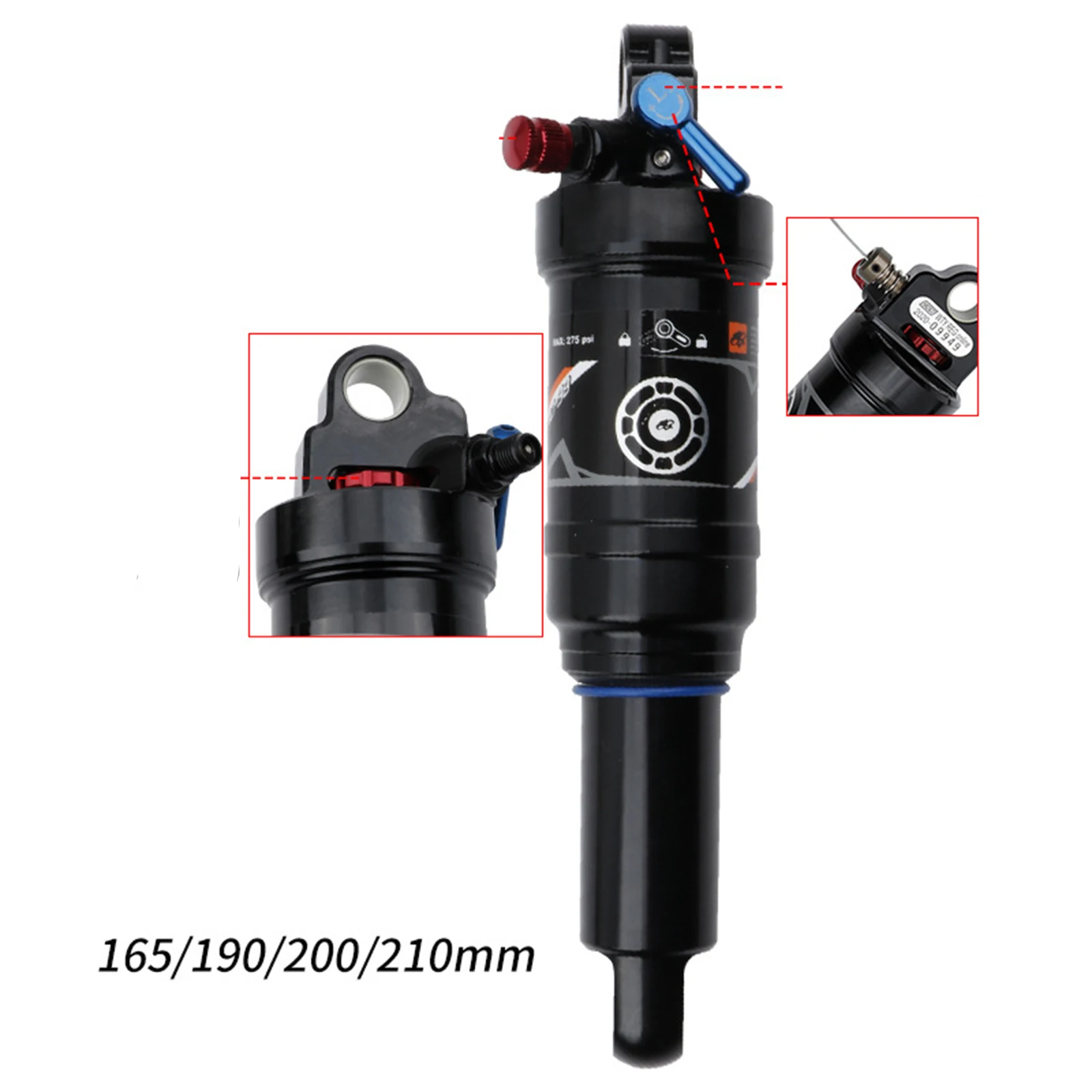 MTB Bike Parts 2023 New Rear Shock Air Aluminum Alloy For DH XC AM Mountain Bike Rebound/Lock Out/Air Pressure
MTB Bike Parts 2023 New Rear Shock Air Aluminum Alloy For DH XC AM Mountain Bike Rebound/Lock Out/Air Pressure