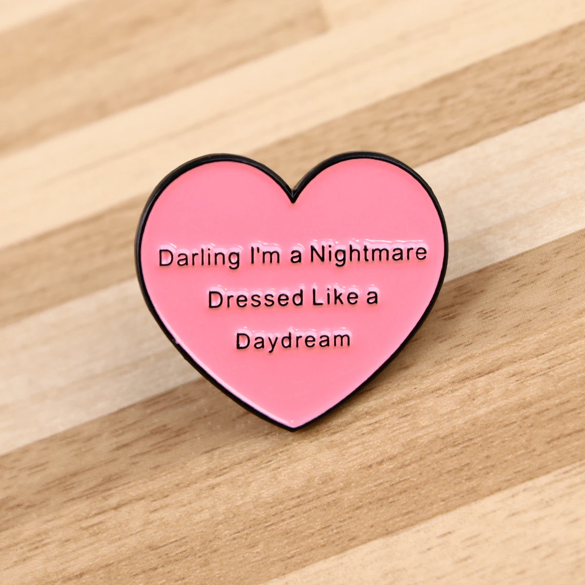

Pink Love Badges on Backpack Funny Phrase Enamel Pin Brooches for Women Lapel Pins Clothing Accessories Fashion Jewelry Gift