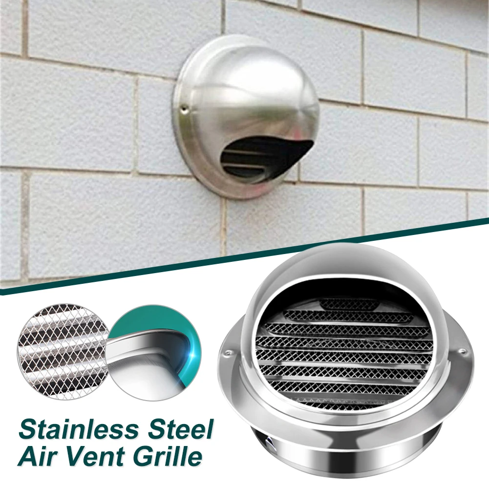 Waterproof 100/150mm Air Vent Grille Stainless Steel Round Bull Nosed External Extractor Wall Vent Outlet Ventilation Grille
Waterproof 100/150mm Air Vent Grille Stainless Steel Round Bull Nosed External Extractor Wall Vent Outlet Ventilation Grille
