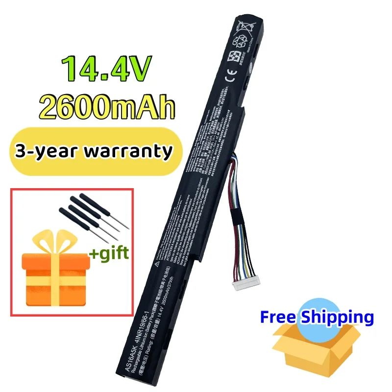 

For 4CELLS AS16A5K AS16A8K Laptop Battery For ACER For Aspire E5-575 E5-553 E5-575T E5-576G E5-475G