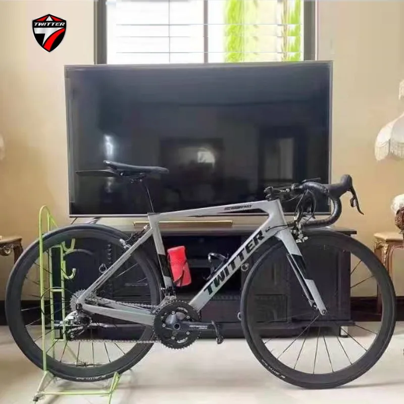 TWITTER-Carbon Fiber Road Bike Oil Disc Brake, Bicycle 105Kit, R7000-22S Internal Routing T900, 700 * 25C, Factory Hot Sale
TWITTER-Carbon Fiber Road Bike Oil Disc Brake, Bicycle 105Kit, R7000-22S Internal Routing T900, 700 * 25C, Factory Hot Sale