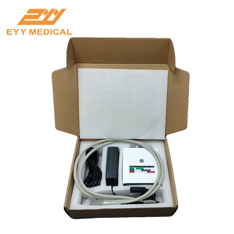 

Dental Brushless Electric LED Micromotor Fiber Optic Internal Water Spray E-type Contra Angle Handpiece 1:5 Clinical Equipment