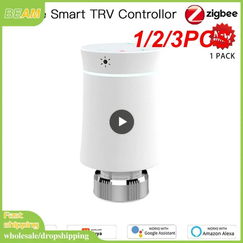 1/2/3PCS ZigBee3.0 TRV Tuya Radiator Actuator Valve Smart Programmable Thermostat Temperature Heater Control Alexa home
1/2/3PCS ZigBee3.0 TRV Tuya Radiator Actuator Valve Smart Programmable Thermostat Temperature Heater Control Alexa home