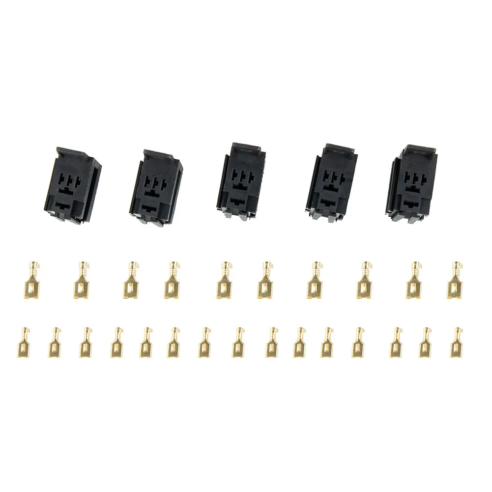 5pcs Relay Sockets 12V/24V 5-Pin With 25pcs Copper Terminals 35*35*35mm Plastic and Metal 60AMP Automotive Hot New
5pcs Relay Sockets 12V/24V 5-Pin With 25pcs Copper Terminals 35*35*35mm Plastic and Metal 60AMP Automotive Hot New