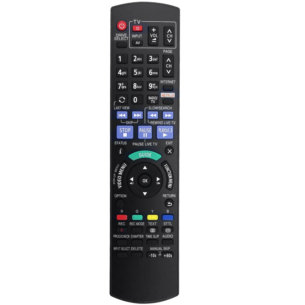 

Replace N2QAYB001039 Remote for Panasonic DMRBWT750 DMRBWT955 DMRBWT750GL DMRBWT955GL