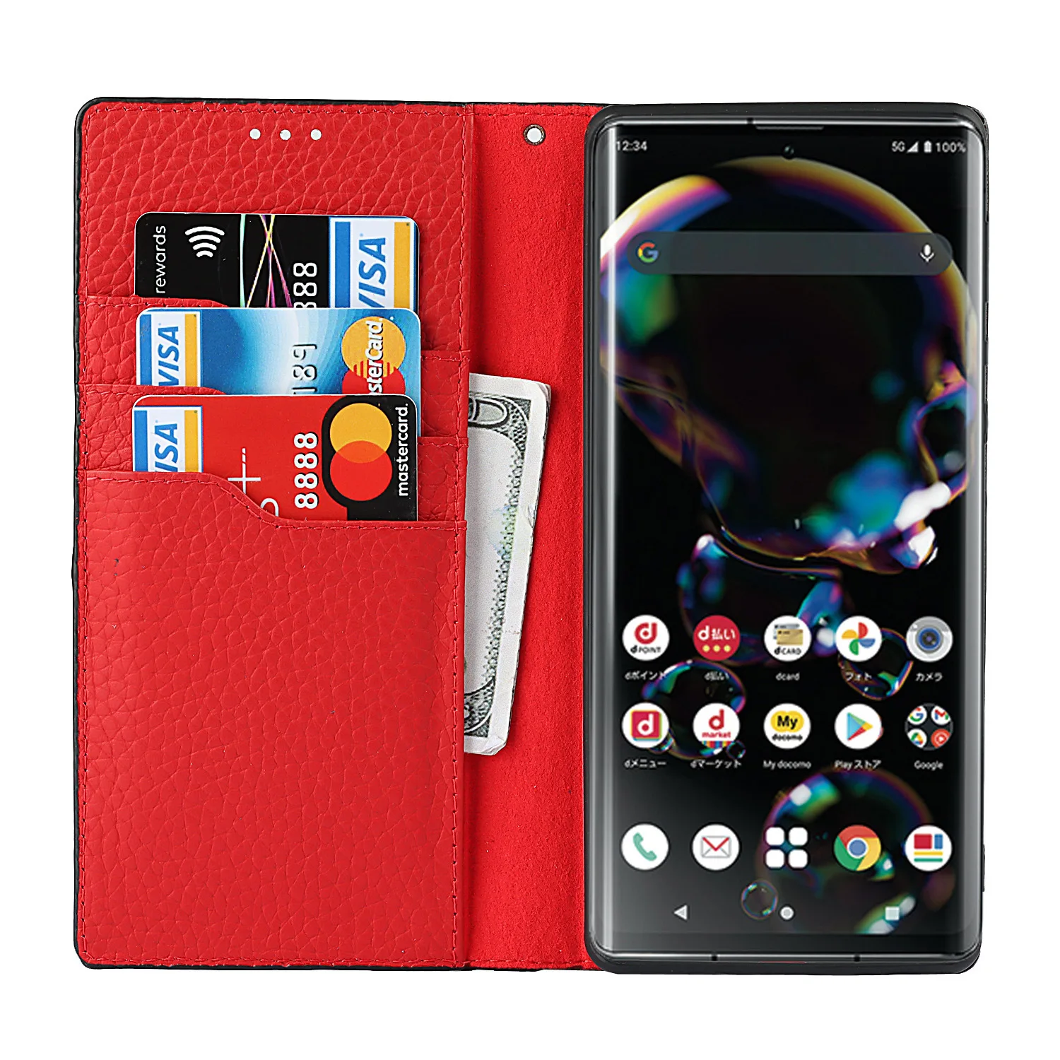 Litchi Genuine Leather Case for Sharp Aquos R5G R6 Tective Sleeve With Bracket Cover
Litchi Genuine Leather Case for Sharp Aquos R5G R6 Tective Sleeve With Bracket Cover