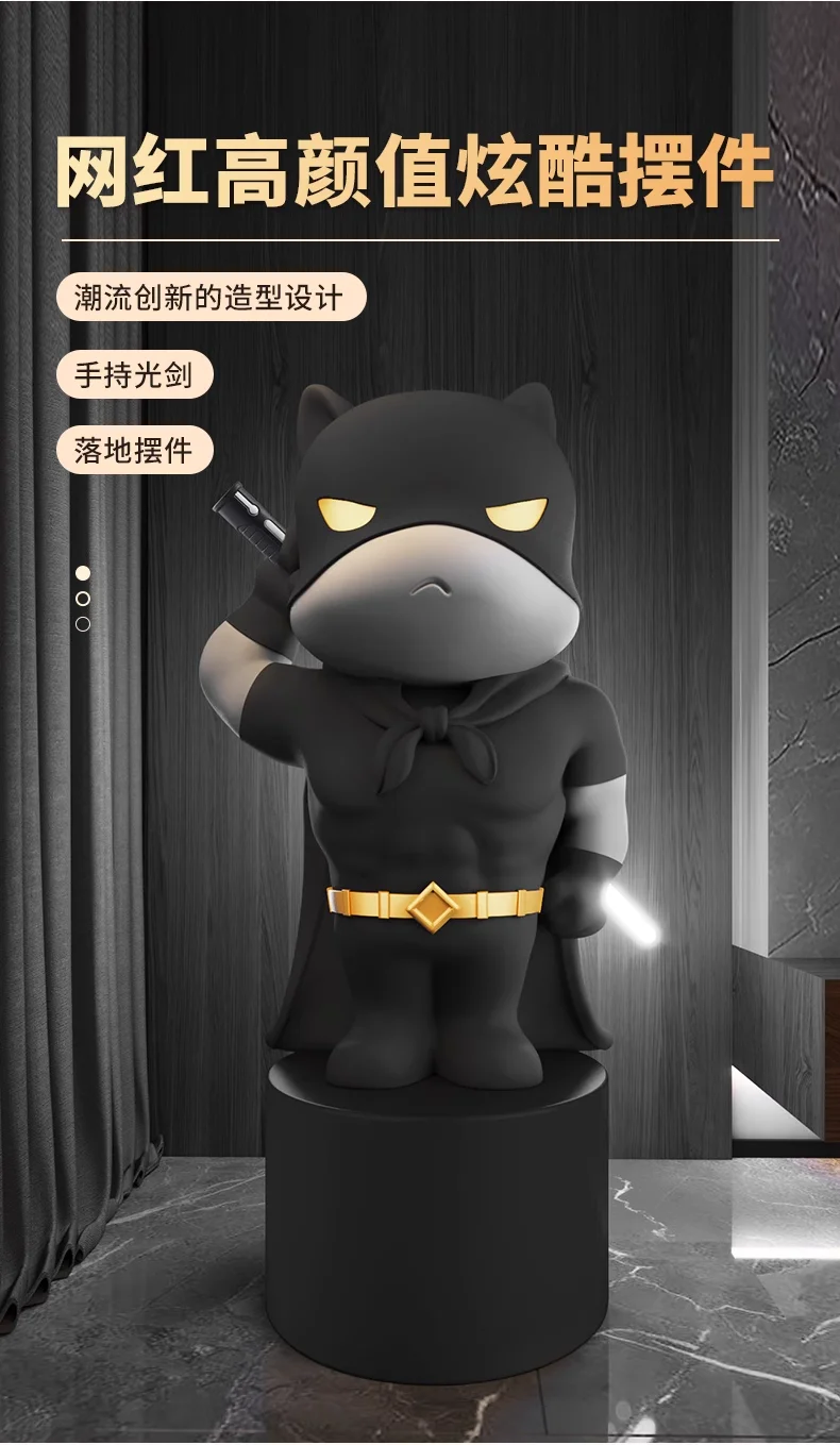 Trendy Ornaments Lightsaber man, Large Floor-standing Furniture for Living Room, Bedroom Decoration Doll Ornaments Trendy Ornaments Lightsaber man, Large Floor-standing Furniture for Living Room, Bedroom Decoration Doll Ornaments