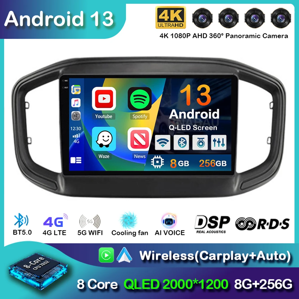 Автомобильная Мультимедийная система на Android 13, с Wi-Fi и 4G для Fiat Strada 2020, 2021, 2022, с радио, мультимедийным видеоплеером, GPS-навигацией, стерео, аудио, DSP
Автомобильная Мультимедийная система на Android 13, с Wi-Fi и 4G для Fiat Strada 2020, 2021, 2022, с радио, мультимедийным видеоплеером, GPS-навигацией, стерео, аудио, DSP
